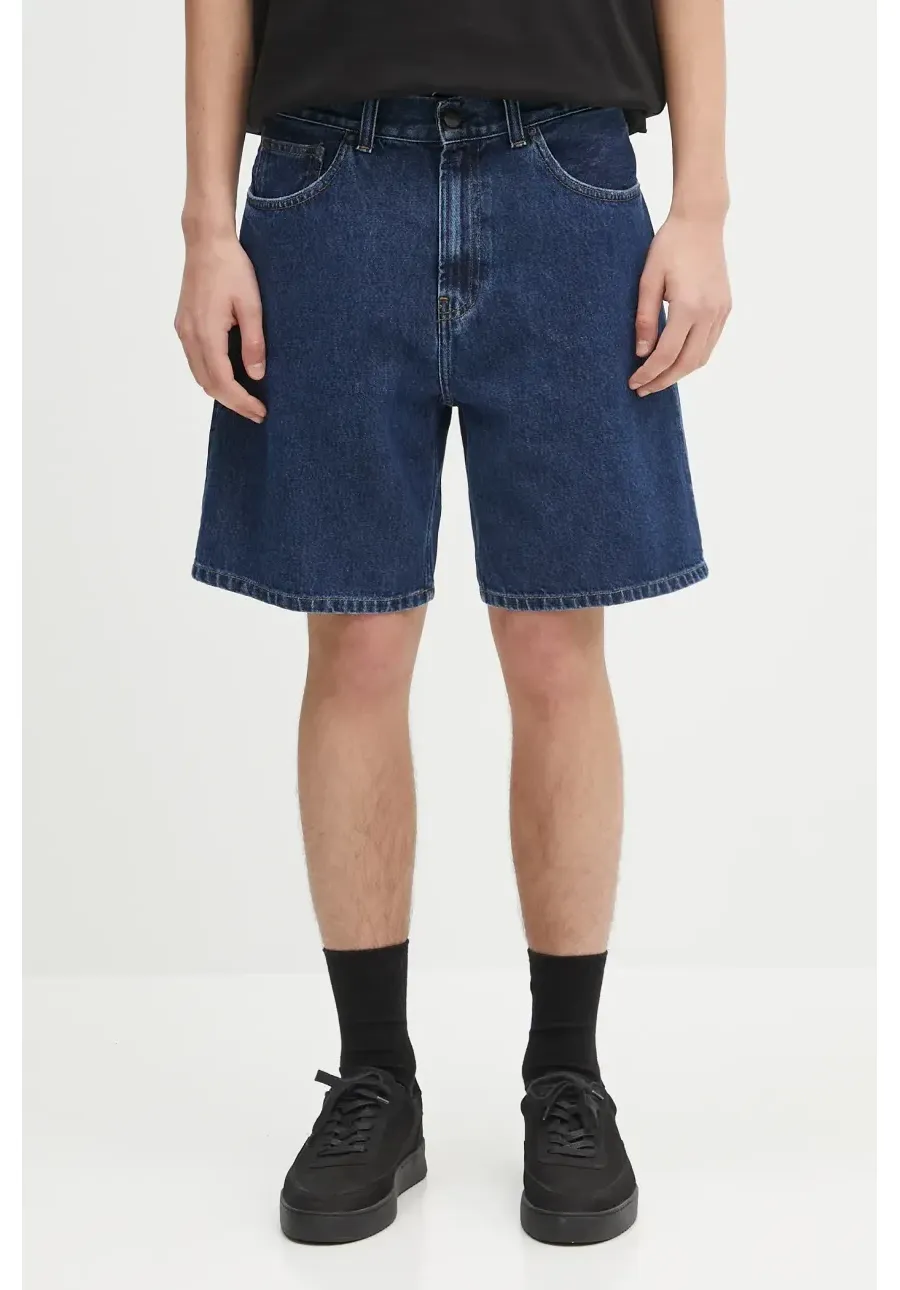 obrazek 1 Carhartt WIP szorty jeansowe bawełniane Nolan Short męskie kolor granatowy I034869.106