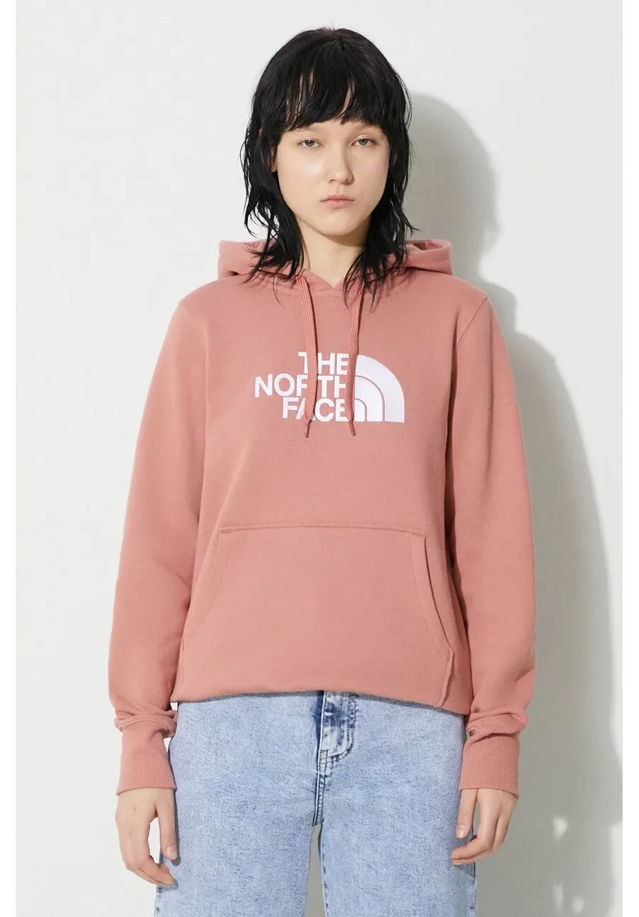 obrazek 1 The North Face bluza bawełniana W Drew Peak Pullover Hoodie damska kolor różowy z kapturem NF0A55ECNXQ1