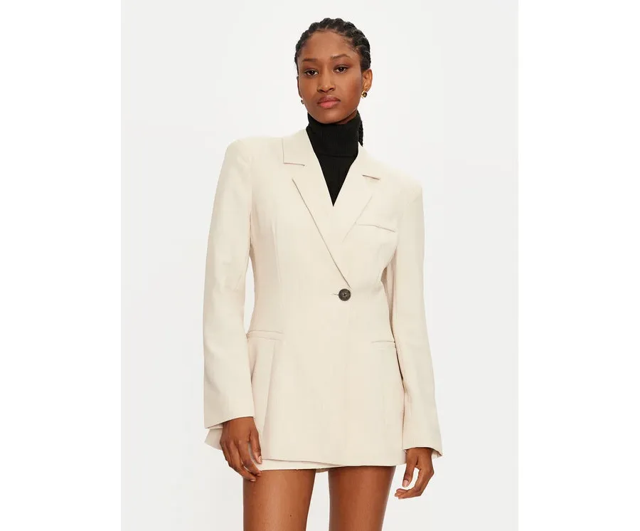 obrazek 1 Vero Moda Marynarka Troian 10327345 Écru Slim Fit
