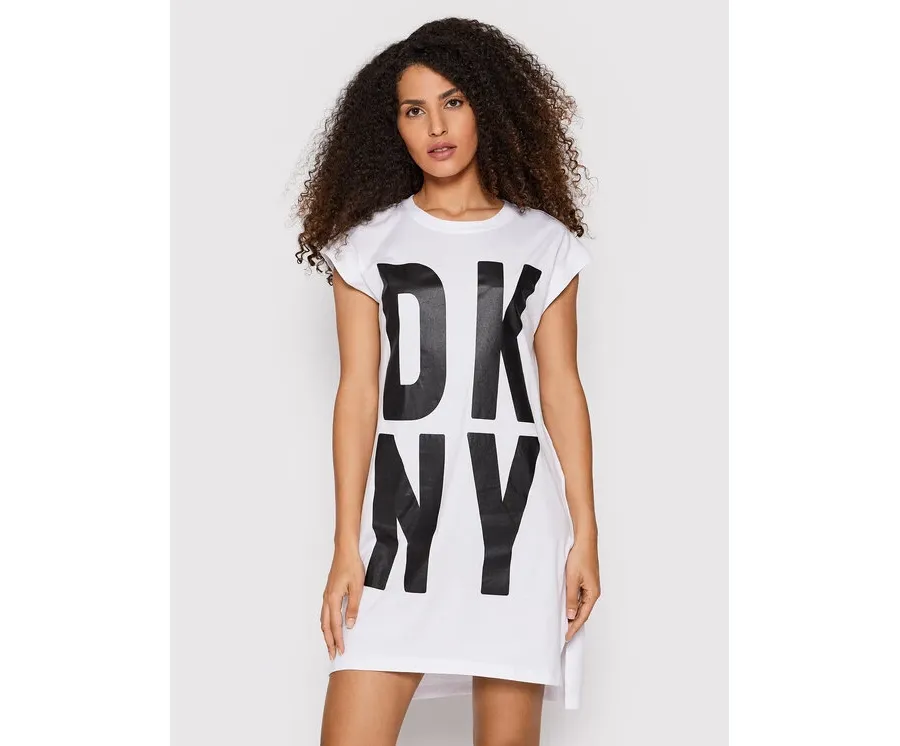 obrazek 1 DKNY T-Shirt P1RHRB2M Biały Regular Fit