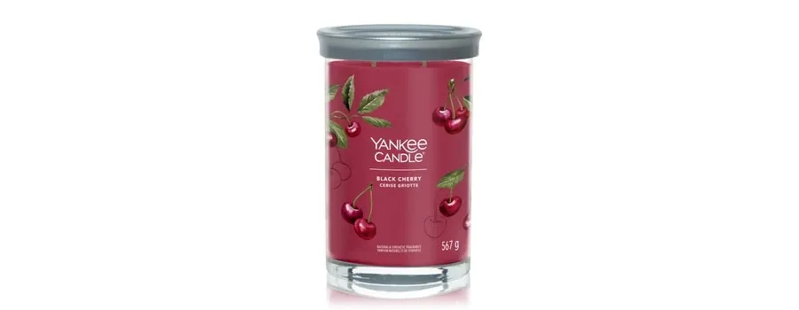 obrazek 1 Yankee Candle Black Cherry Signature Large Tumbler Świeca zapachowa 567 g