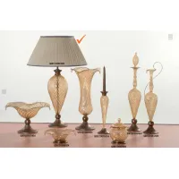 Picture Luxurious glass lamp for the living room