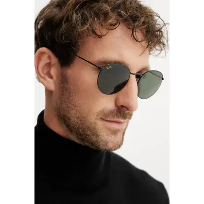 Zdjęcie Ray-Ban okulary przeciwsłoneczne ROUND METAL kolor czarny 0RB3447