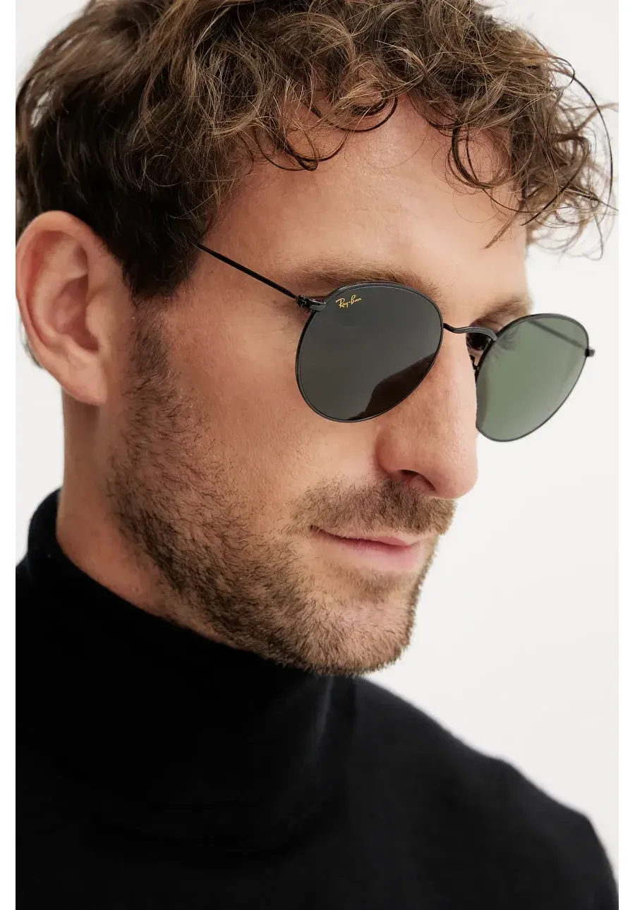 obrazek 1 Ray-Ban okulary przeciwsłoneczne ROUND METAL kolor czarny 0RB3447