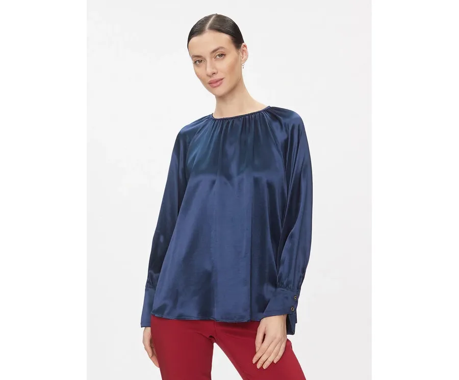 obrazek 1 Rinascimento Bluzka CFC0116710003 Granatowy Regular Fit