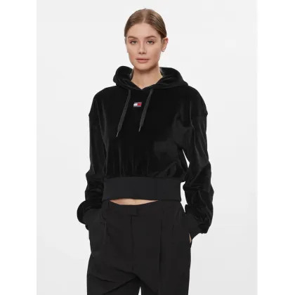 Zdjęcie Tommy Jeans Bluza Velour DW0DW17519 Czarny Regular Fit