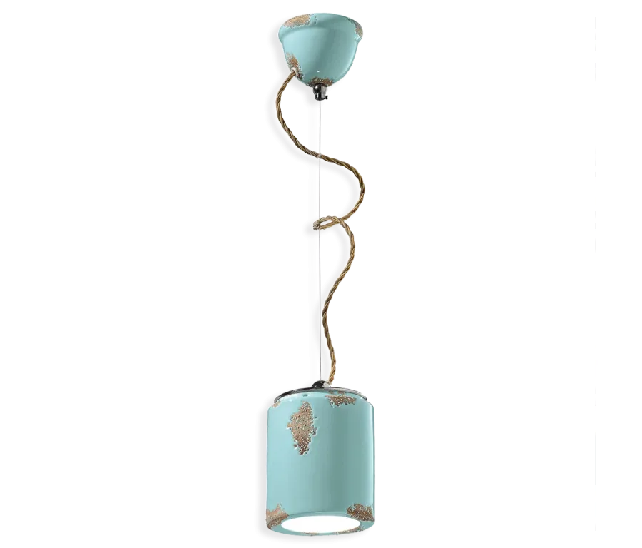 obrazek 2 Włoska mała lampa wisząca w stylu vintage o minimalistycznym wzornictwie