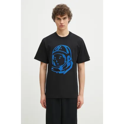 Zdjęcie Billionaire Boys Club t-shirt bawełniany Cracked Flock Print Astro T-Shirt męski kolor czarny z nadrukiem B25156
