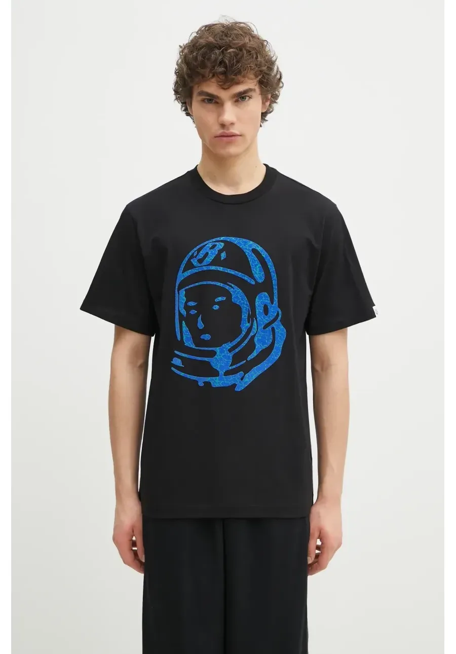 obrazek 1 Billionaire Boys Club t-shirt bawełniany Cracked Flock Print Astro T-Shirt męski kolor czarny z nadrukiem B25156