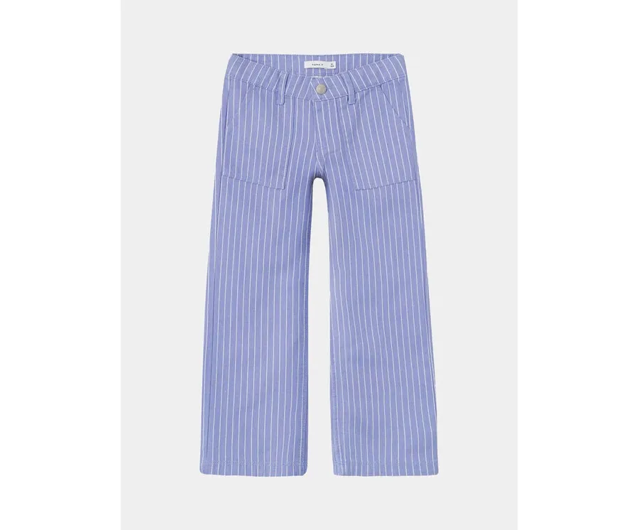 obrazek 1 NAME IT Spodnie materiałowe Bella 13224809 Niebieski Wide Leg