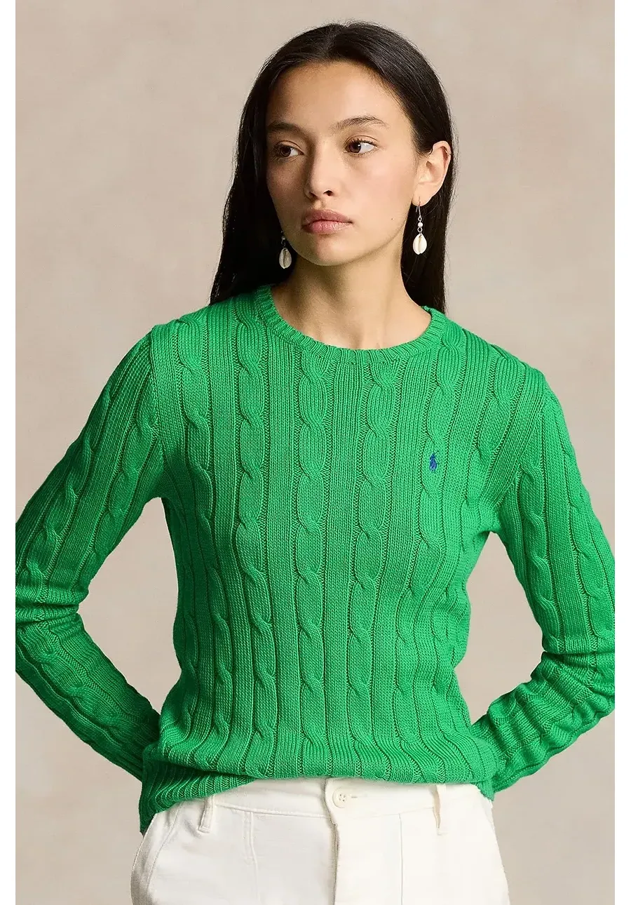 obrazek 1 Polo Ralph Lauren sweter bawełniany kolor zielony