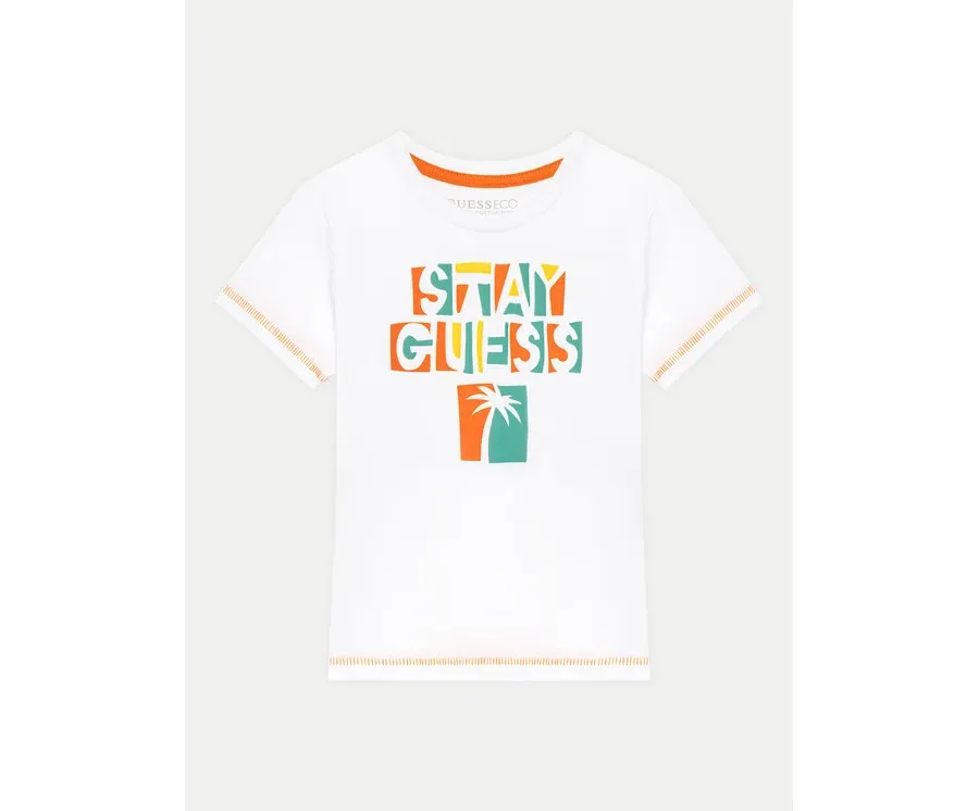 obrazek 1 Guess T-Shirt N5GI15 K8HM4 Biały Regular Fit