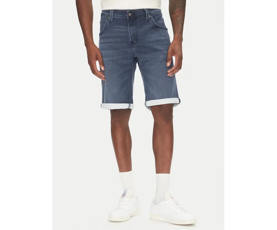 obrazek 1 Mustang Szorty jeansowe Chicago Z 1016351 Niebieski Slim Fit