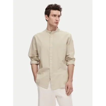 Zdjęcie Selected Homme Koszula New Linen 16079054 Beżowy Regular Fit