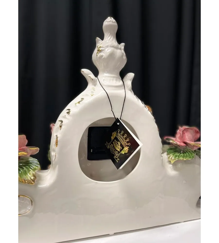 obrazek 7 Stylowy zegar zdobiony kwiatami z Włoch