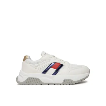 Zdjęcie Tommy Hilfiger Sneakersy Flag Low Cut Lace-Up Sneaker T3A9-33550-1697 S Biały