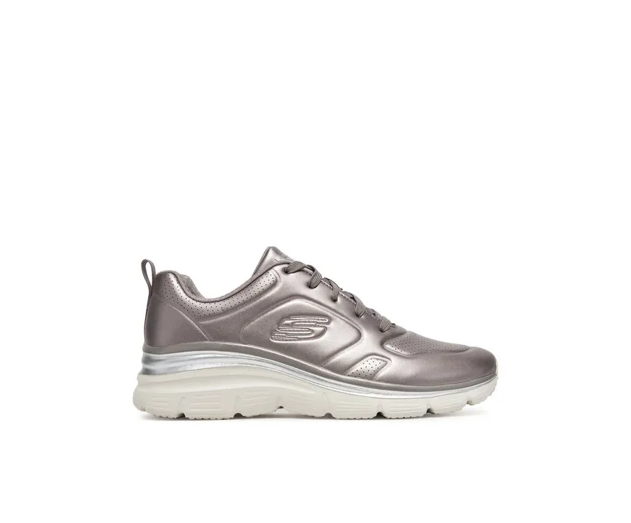 obrazek 1 Skechers Sneakersy FASHION FIT - GLOW UP 149749 PEW Srebrny