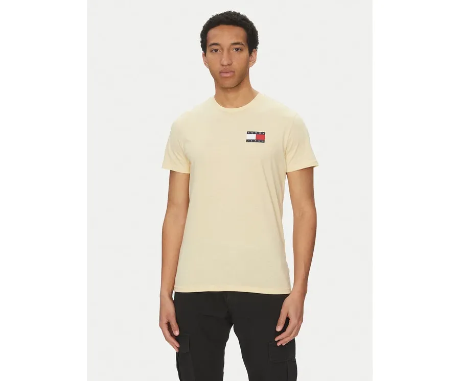obrazek 1 Tommy Jeans T-Shirt Essential DM0DM20740 Żółty Slim Fit