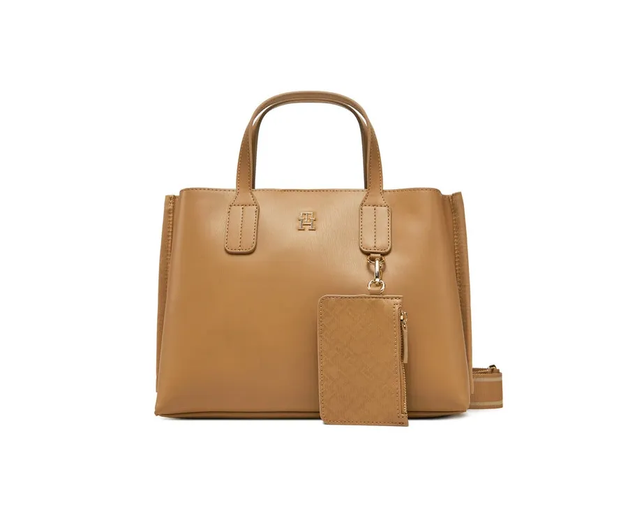 obrazek 1 Tommy Hilfiger Torebka Th Distinct Mini Tote AW0AW17192 Brązowy