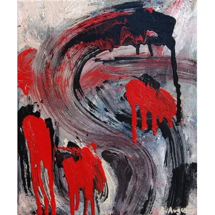 Zdjęcie Abstrakcja 30 x 25 cm, technika mieszana na płótnie – Amelia Augustyn