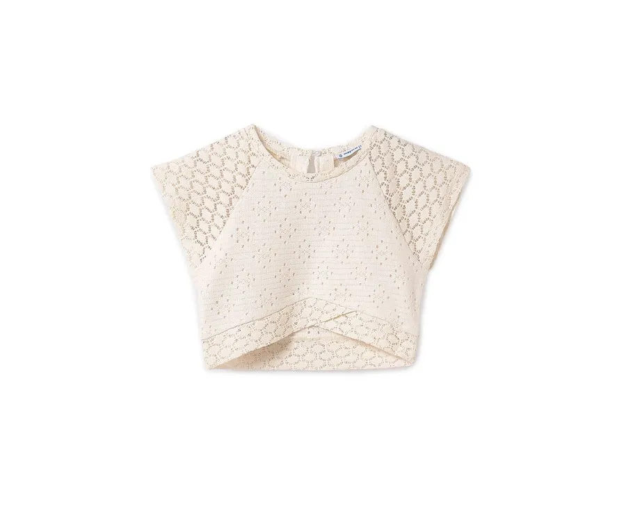 obrazek 1 Mayoral Bluzka 6042 Beżowy Regular Fit