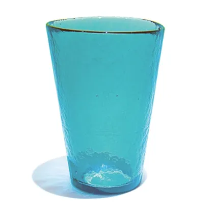 Zdjęcie Komplet 6 błękitnych szklanek do napojów