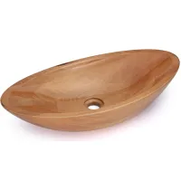 Picture Exclusive washbasin 60 cm ORION, beech, glossy, natural varnish