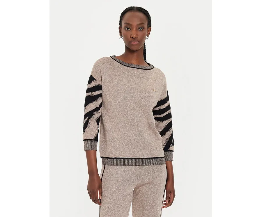 obrazek 1 Liu Jo Sport Sweter TF4110 MS49I Czarny Regular Fit