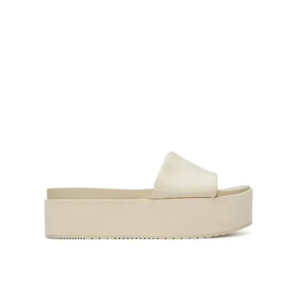 Zdjęcie Calvin Klein Jeans Klapki Flatform Sandal Slide In Nylon YW0YW01791 Écru
