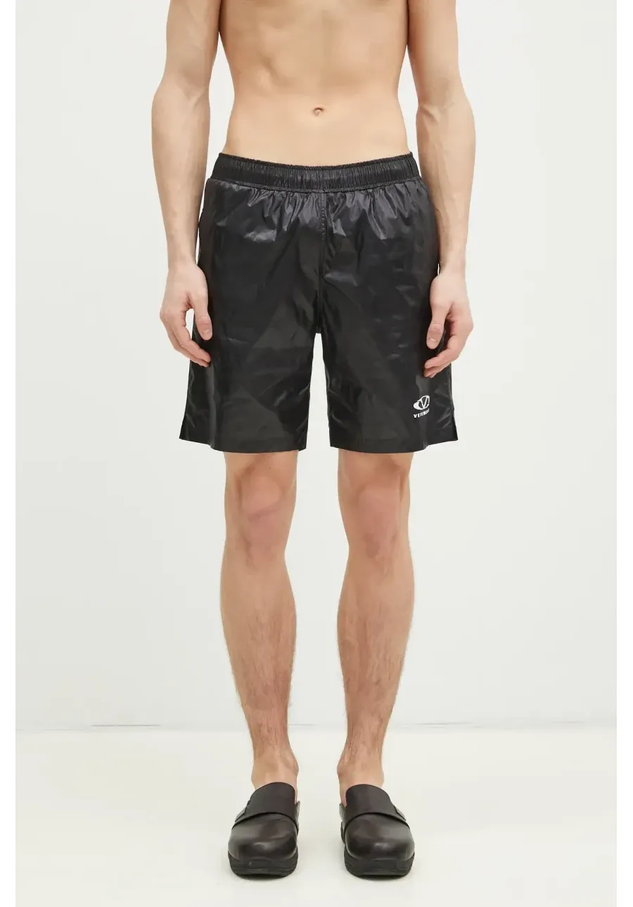 obrazek 1 VETEMENTS szorty kąpielowe Oval Logo kolor czarny MA66SW100B