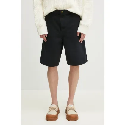 Zdjęcie Carhartt WIP szorty jeansowe Single Knee Short męskie kolor czarny I034797.894O