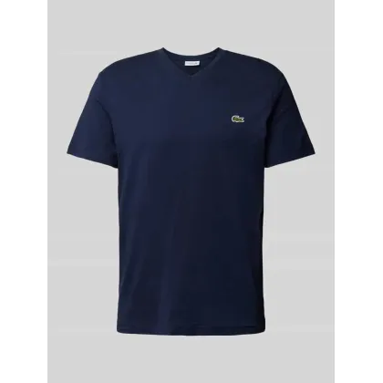 Zdjęcie T-shirt z wyhaftowanym logo model ‘Basic’
