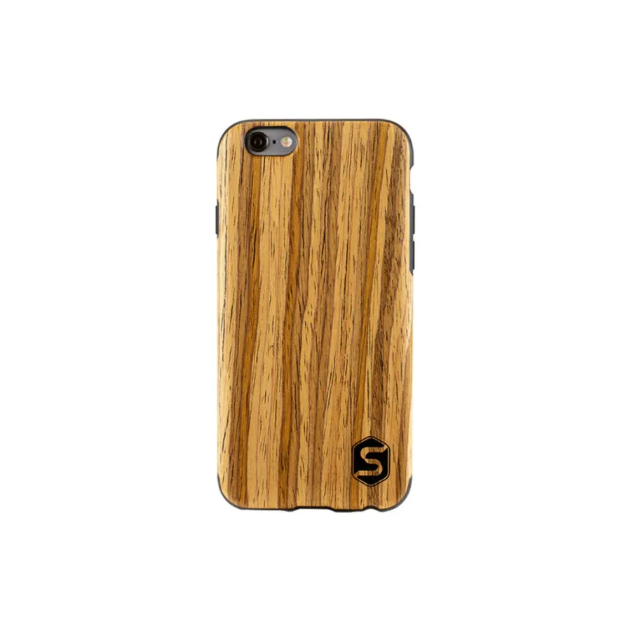 obrazek 2 Eleganckie etui na telefon wykonane z prawdziwego drewna teakowego (do Apple, Samsunga, Huawei)