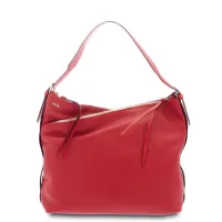 Picture Red women's leather shoulder bag - Giudi