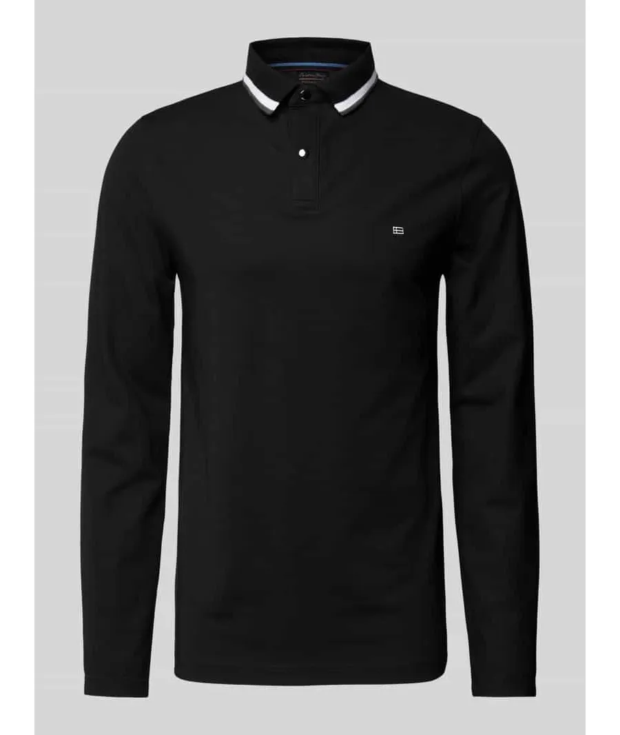 obrazek 1 Sweter z dzianiny z kołnierzykiem polo