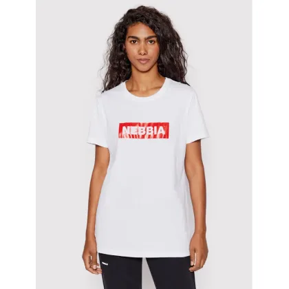 Zdjęcie NEBBIA T-Shirt 592 Biały Regular Fit