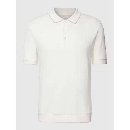 Zdjęcie Koszulka polo o kroju regular fit z paskami w kontrastowym kolorze