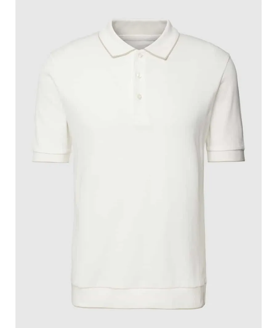 obrazek 1 Koszulka polo o kroju regular fit z paskami w kontrastowym kolorze