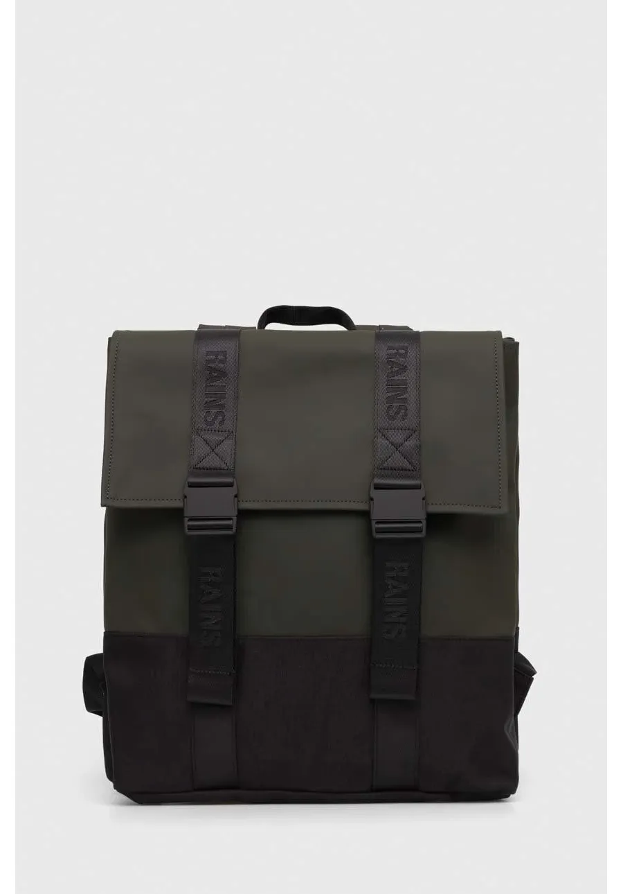 obrazek 1 Rains plecak 14310 Backpacks kolor zielony duży gładki