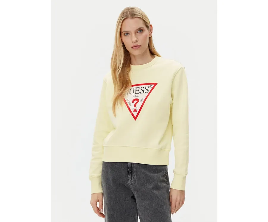 obrazek 1 Guess Bluza W2YQ16 KBA11 Żółty Regular Fit