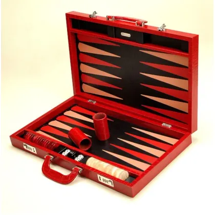 Zdjęcie Stylowy ręcznie wykonany zestaw do Backgammon