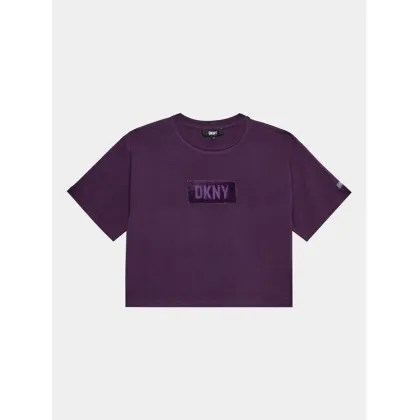 Zdjęcie DKNY T-Shirt D35T02 S Fioletowy Regular Fit