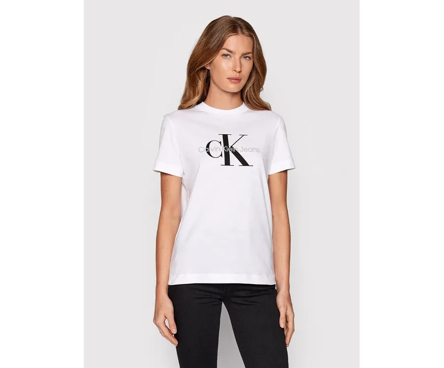 obrazek 1 Calvin Klein Jeans T-Shirt J20J219142 Biały Regular Fit
