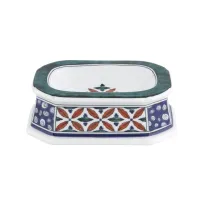 Zdjęcie Porcelanowa solniczka z kolekcji Niceia w geometryczne, roślinne wzory - Vista Alegre