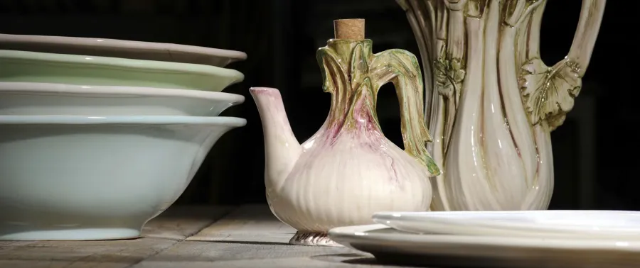 obrazek 6 Niesamowita mała ceramiczna waza w kształcie dyni 14 cm - Virginia Casa