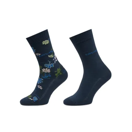 Zdjęcie Levi's® Zestaw 2 par wysokich skarpet damskich 701232252 Granatowy