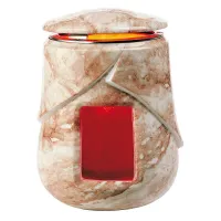 Picture Italian porcelain candle for tombstones