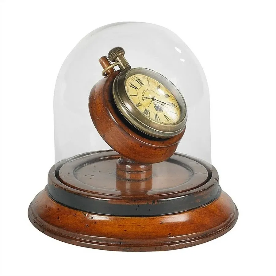 obrazek 1 Wyjątkowy zegarek vintage pod szklaną kopułą - Authentic Models