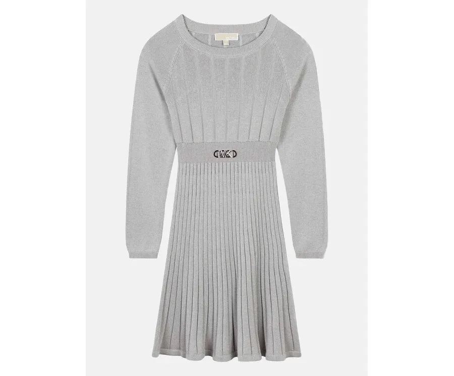 obrazek 1 MICHAEL KORS KIDS Sukienka dzianinowa R30169 D Szary Regular Fit