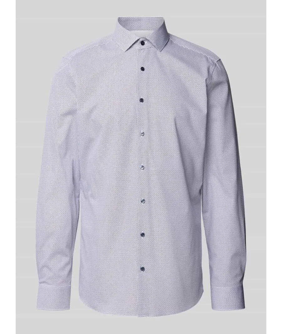 obrazek 1 Koszula biznesowa o kroju slim fit z kołnierzykiem typu kent